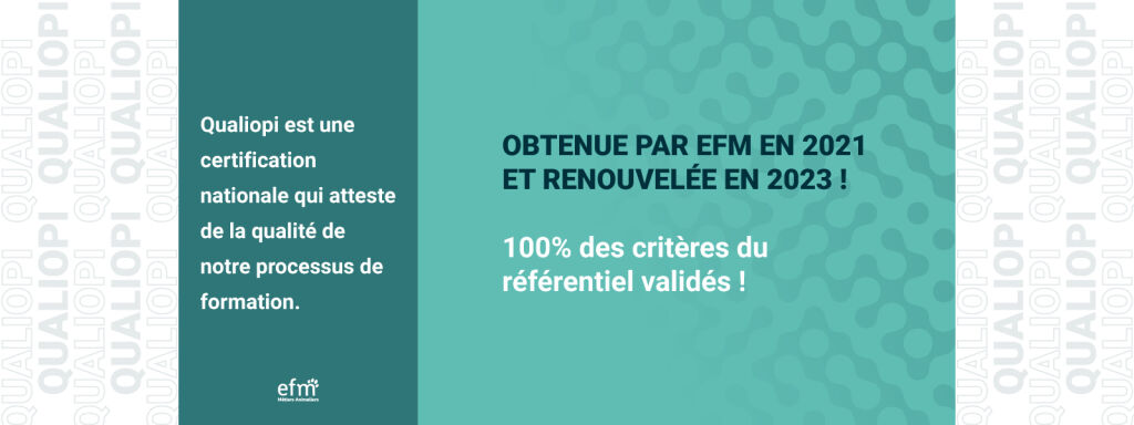 certification Qualiopi pour l'cole EFM 